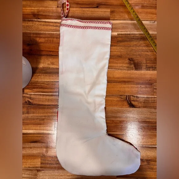 Set of 2 Quilted Patchwork Granny Square Vintage Stockings Christmas Cottage Cor - Picture 6 of 11